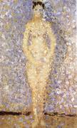 Georges Seurat Standing Female Nude France oil painting artist